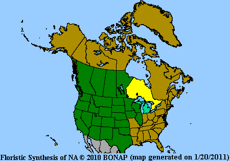 Heterotheca Range Map
